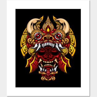 Mistic Mask Hannya Barong Posters and Art